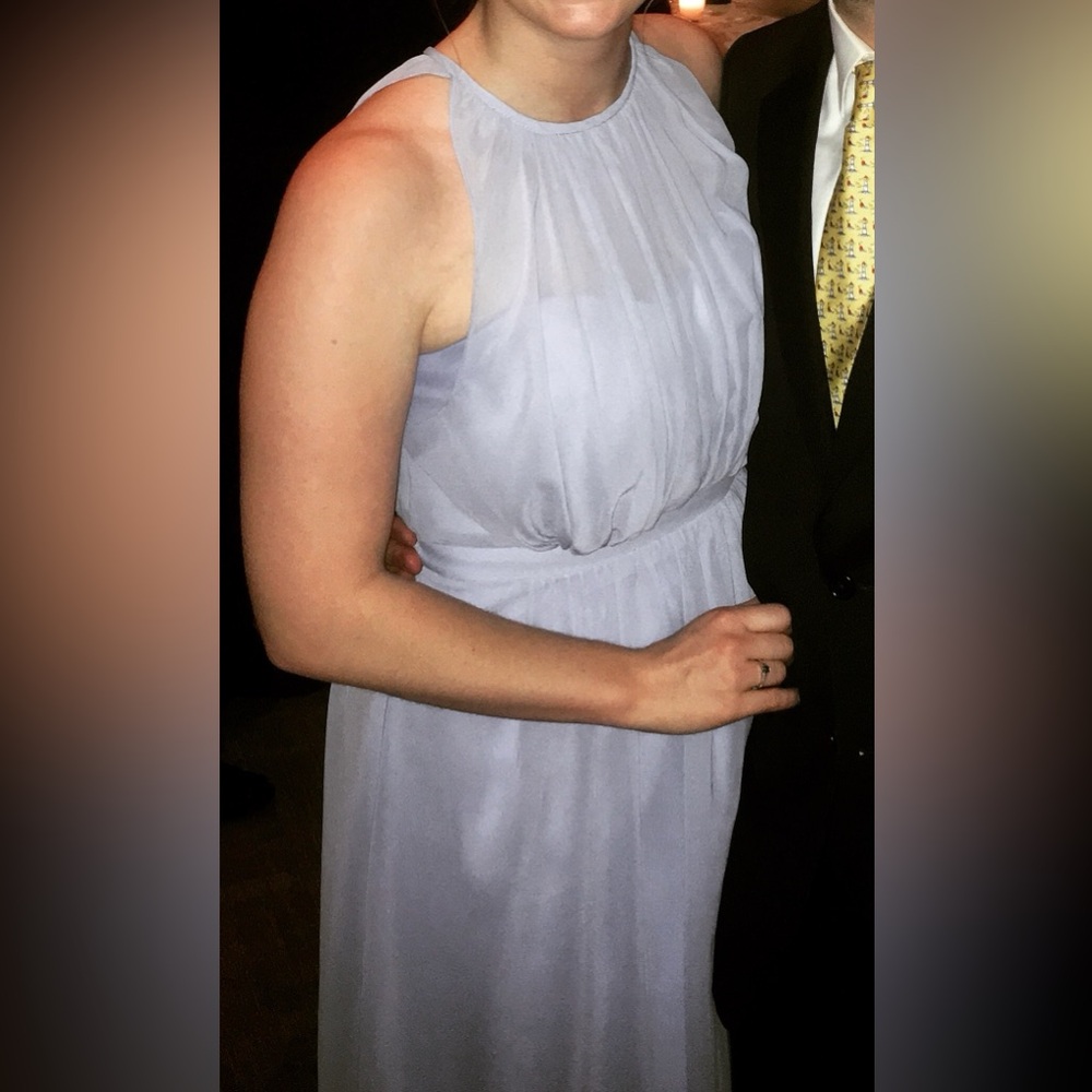 Bari Jay Periwinkle/Lavender Bridesmaid Dress